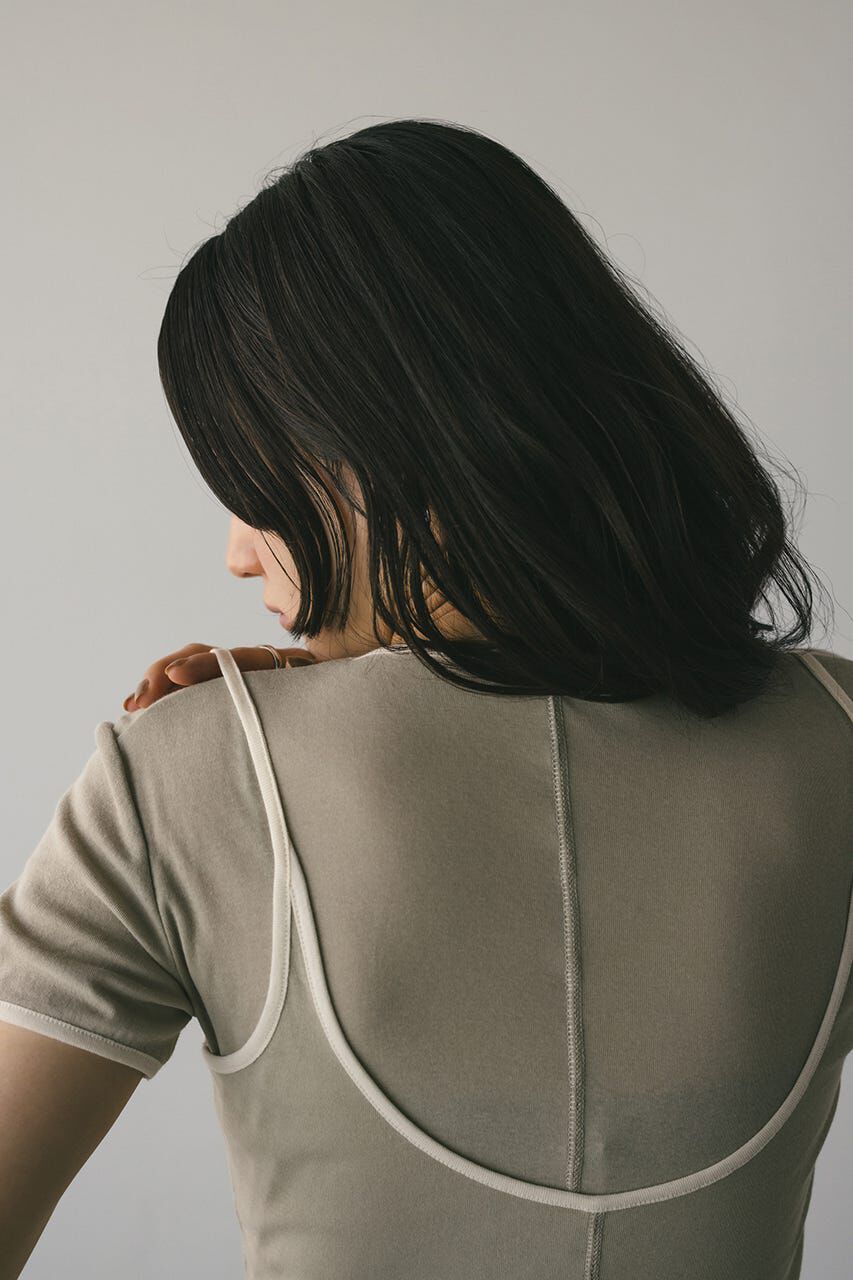 STYLEMIXER「バイカラーキャミセットトップ」|Tシャツ・カットソー|