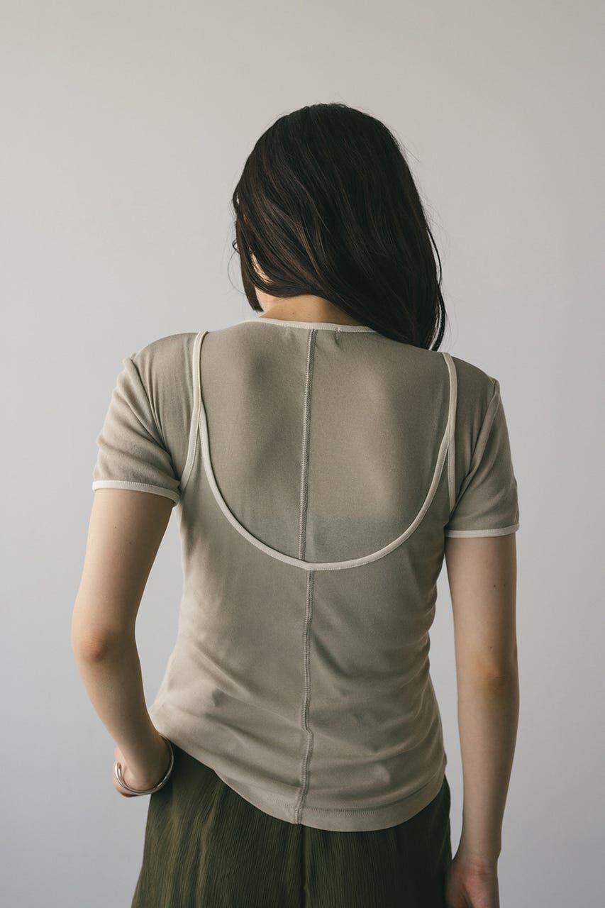 STYLEMIXER「バイカラーキャミセットトップ」|Tシャツ・カットソー|