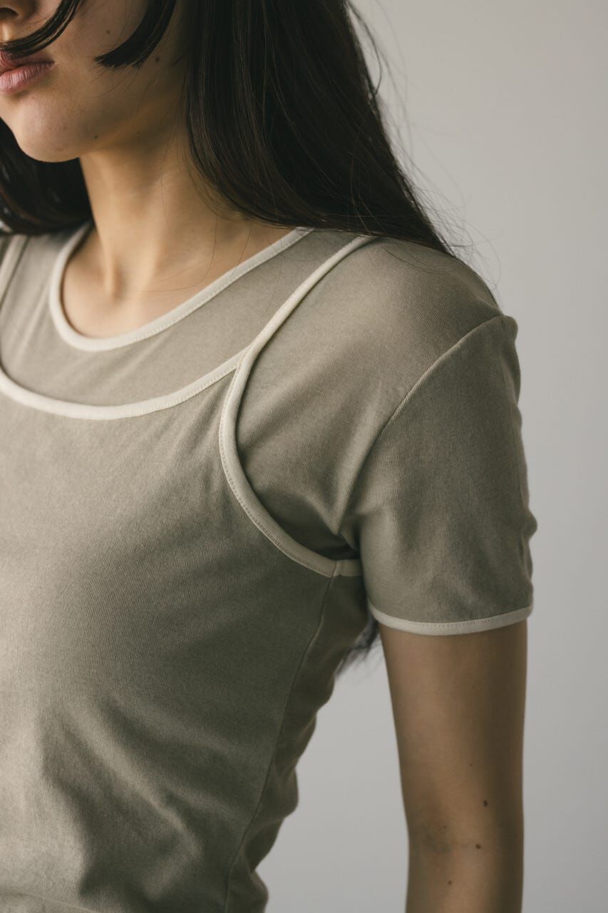 STYLEMIXER「バイカラーキャミセットトップ」|Tシャツ・カットソー|