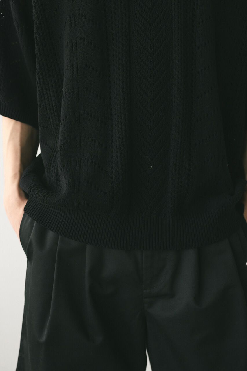 STYLEMIXER「クロシェニットポロ」|ニット・セーター|