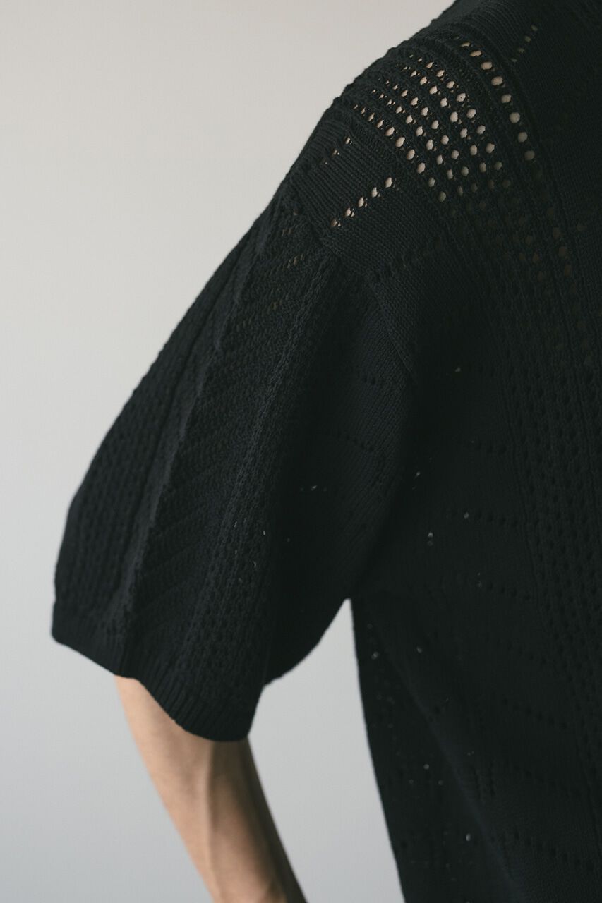 STYLEMIXER「クロシェニットポロ」|ニット・セーター|