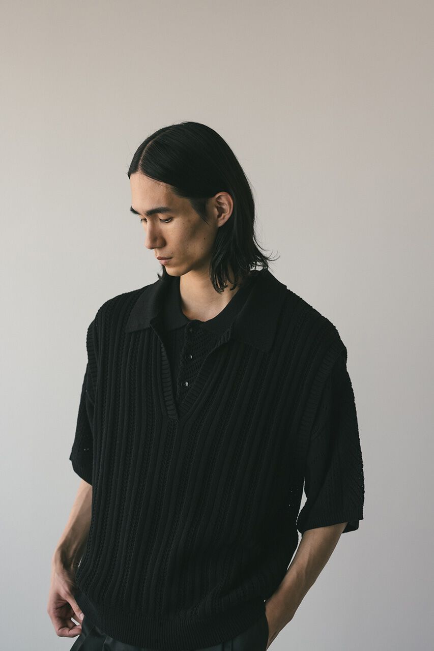 STYLEMIXER「クロシェニットポロ」|ニット・セーター|