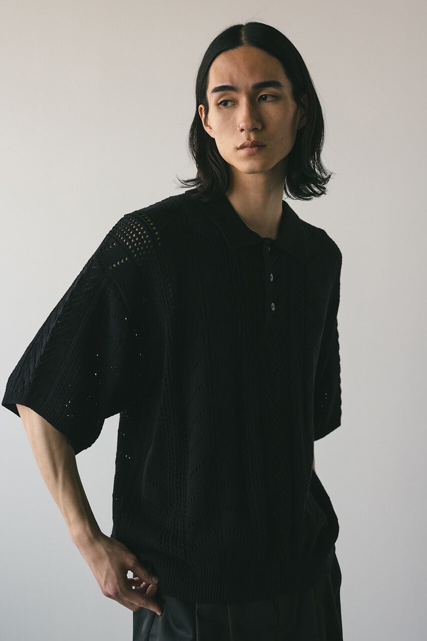 STYLEMIXER「クロシェニットポロ」|ニット・セーター|