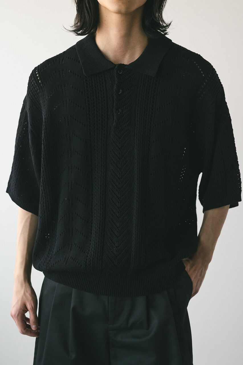 STYLEMIXER「クロシェニットポロ」|ニット・セーター|