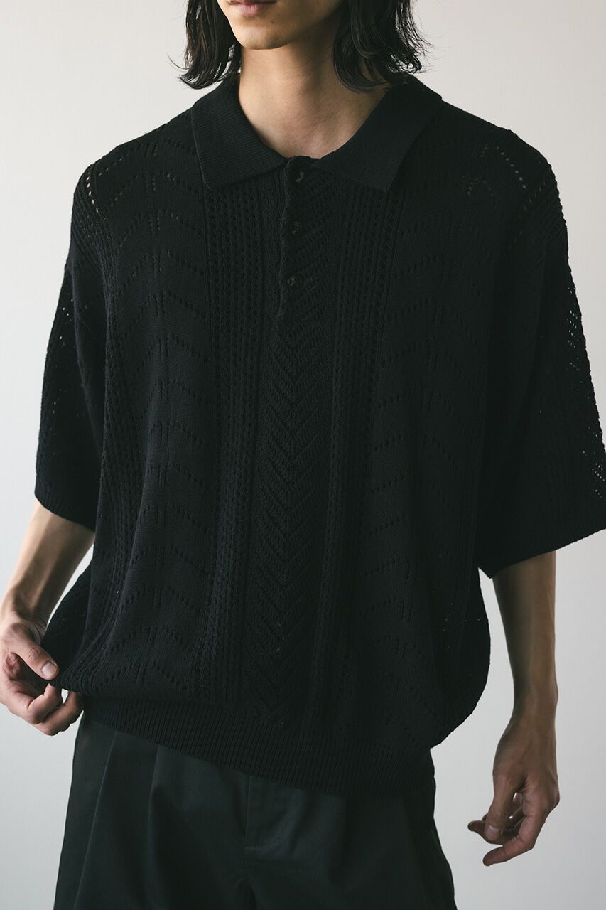 STYLEMIXER「クロシェニットポロ」|ニット・セーター|