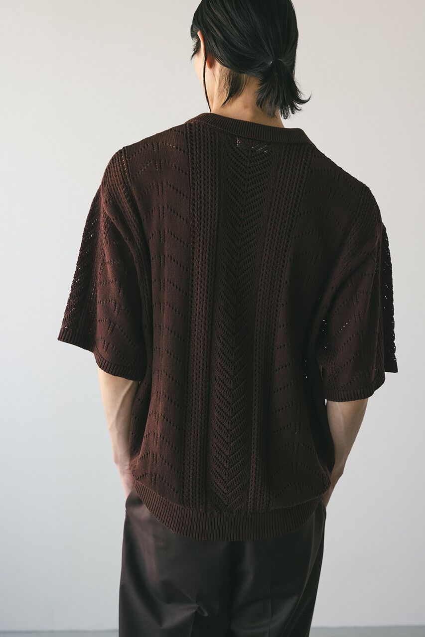 STYLEMIXER「クロシェニットポロ」|ニット・セーター|