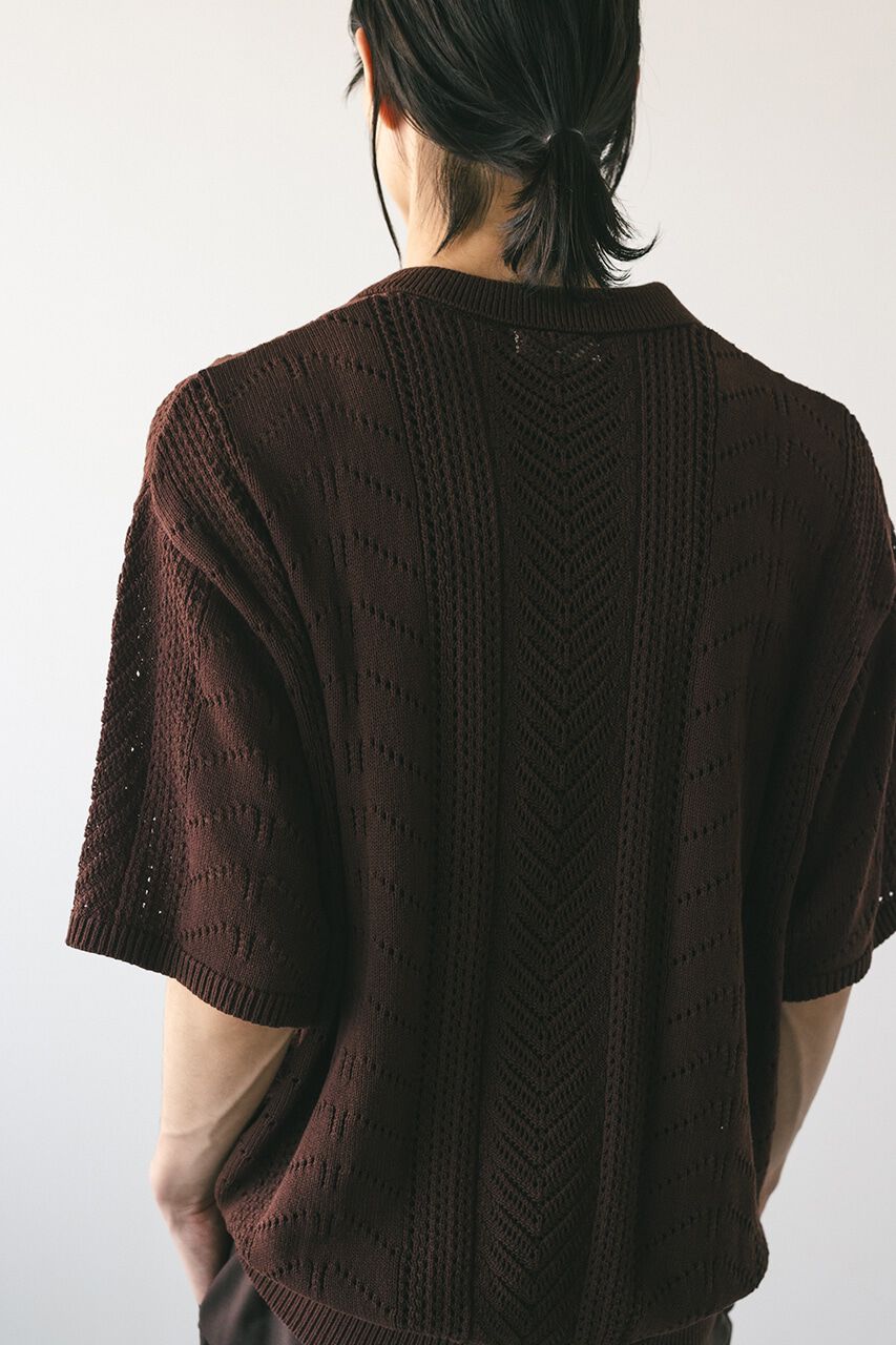 STYLEMIXER「クロシェニットポロ」|ニット・セーター|