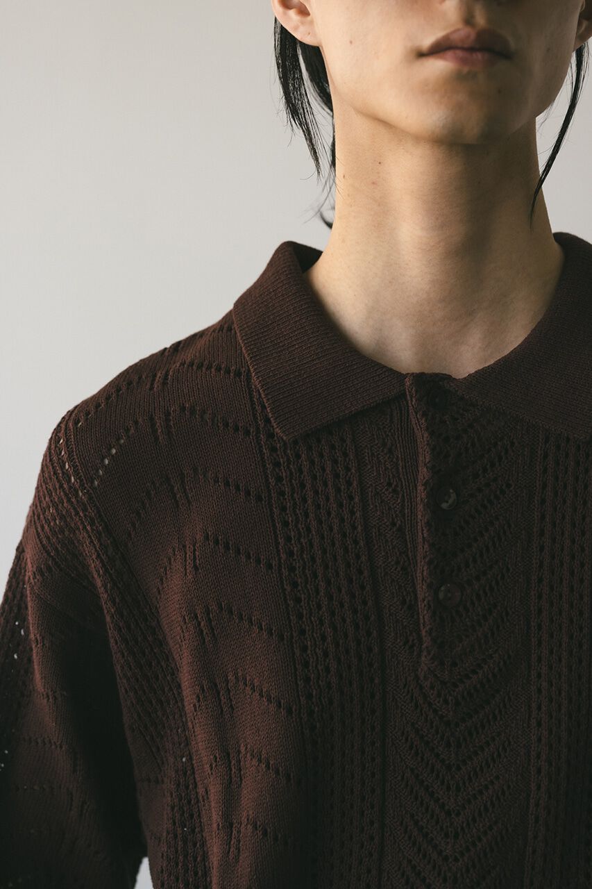 STYLEMIXER「クロシェニットポロ」|ニット・セーター|