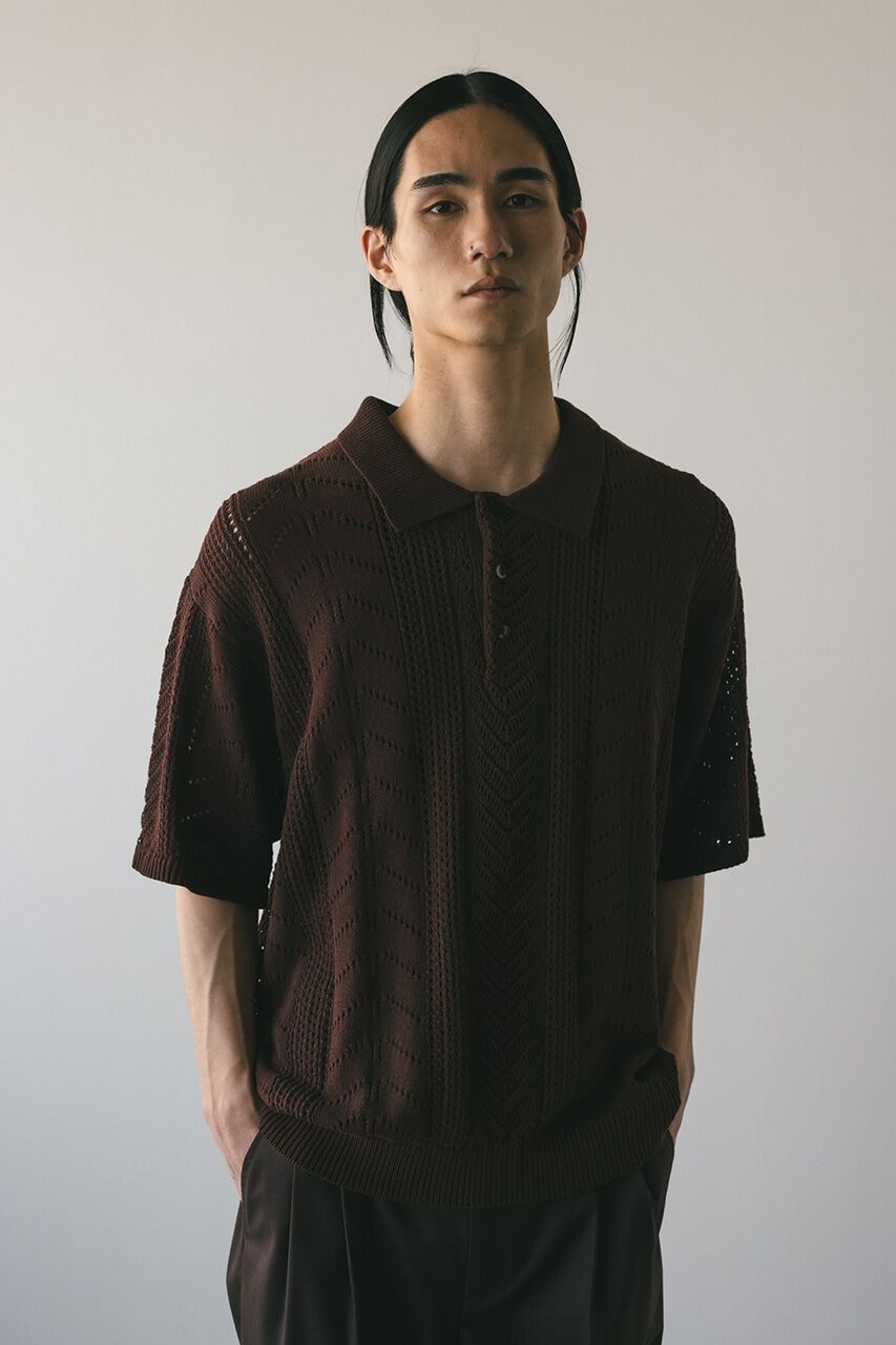 STYLEMIXER「クロシェニットポロ」|ニット・セーター|