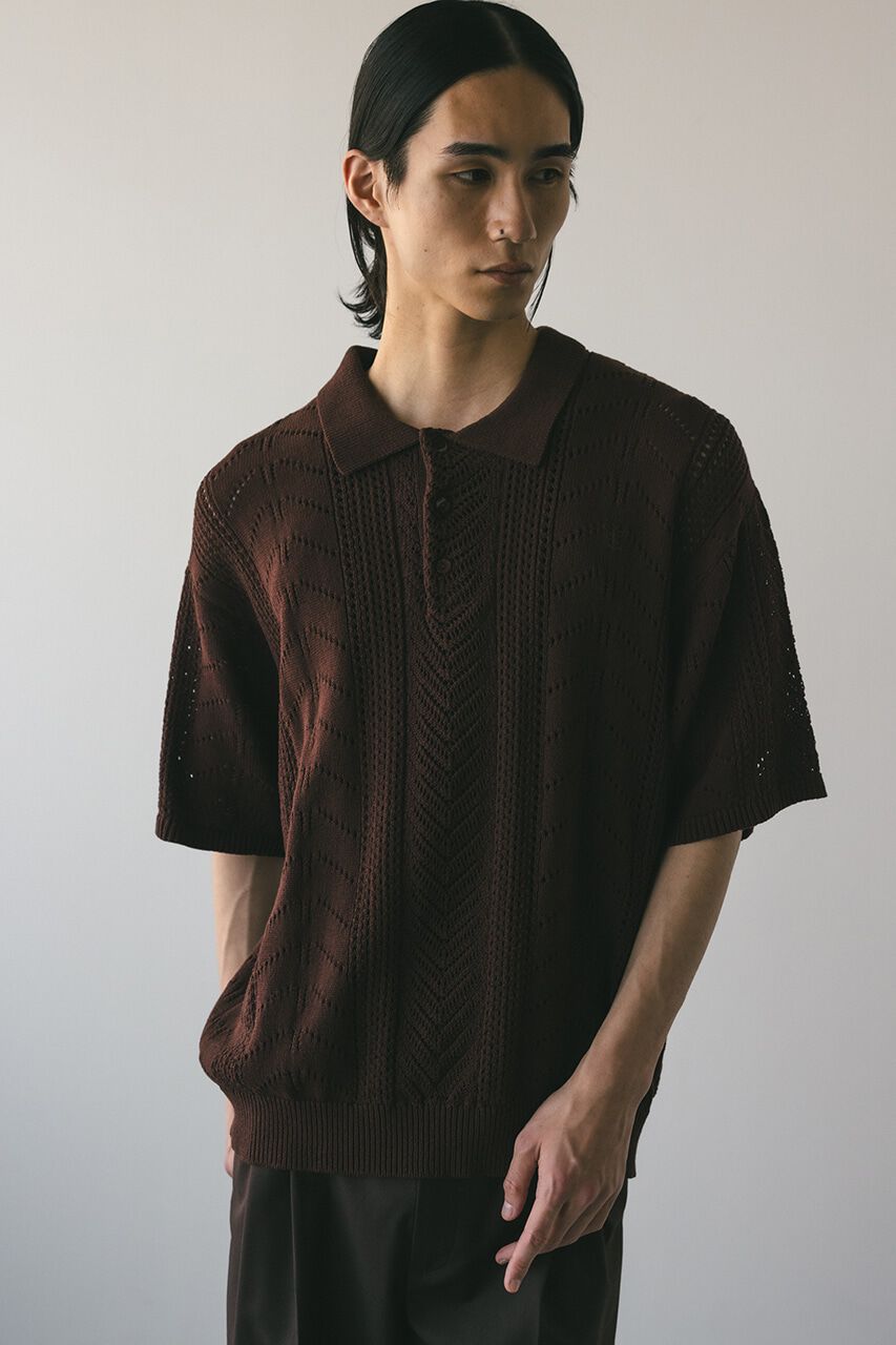 STYLEMIXER「クロシェニットポロ」|ニット・セーター|