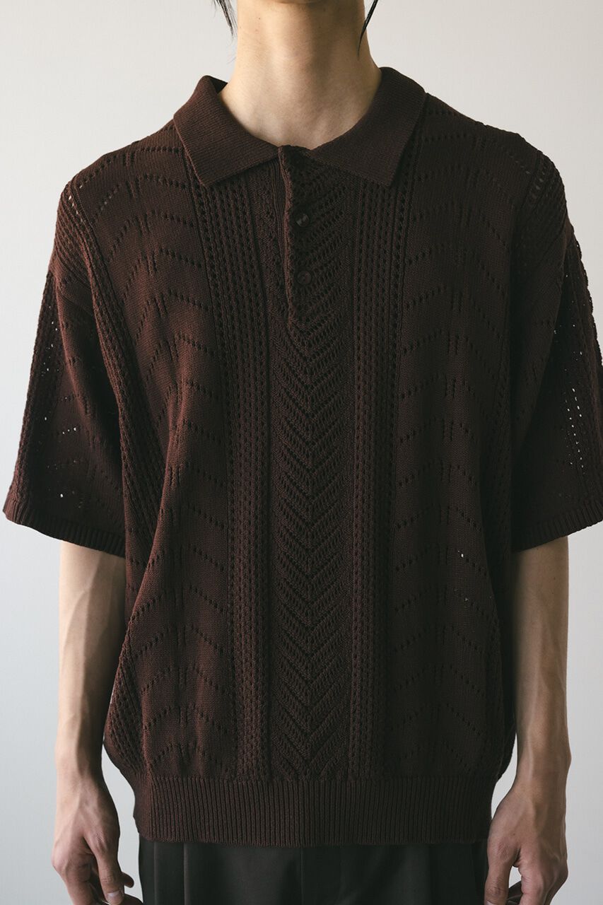 STYLEMIXER「クロシェニットポロ」|ニット・セーター|