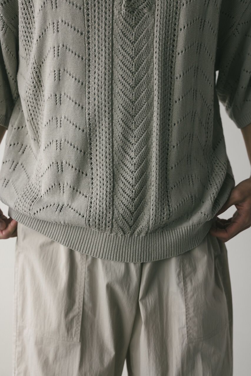 STYLEMIXER「クロシェニットポロ」|ニット・セーター|