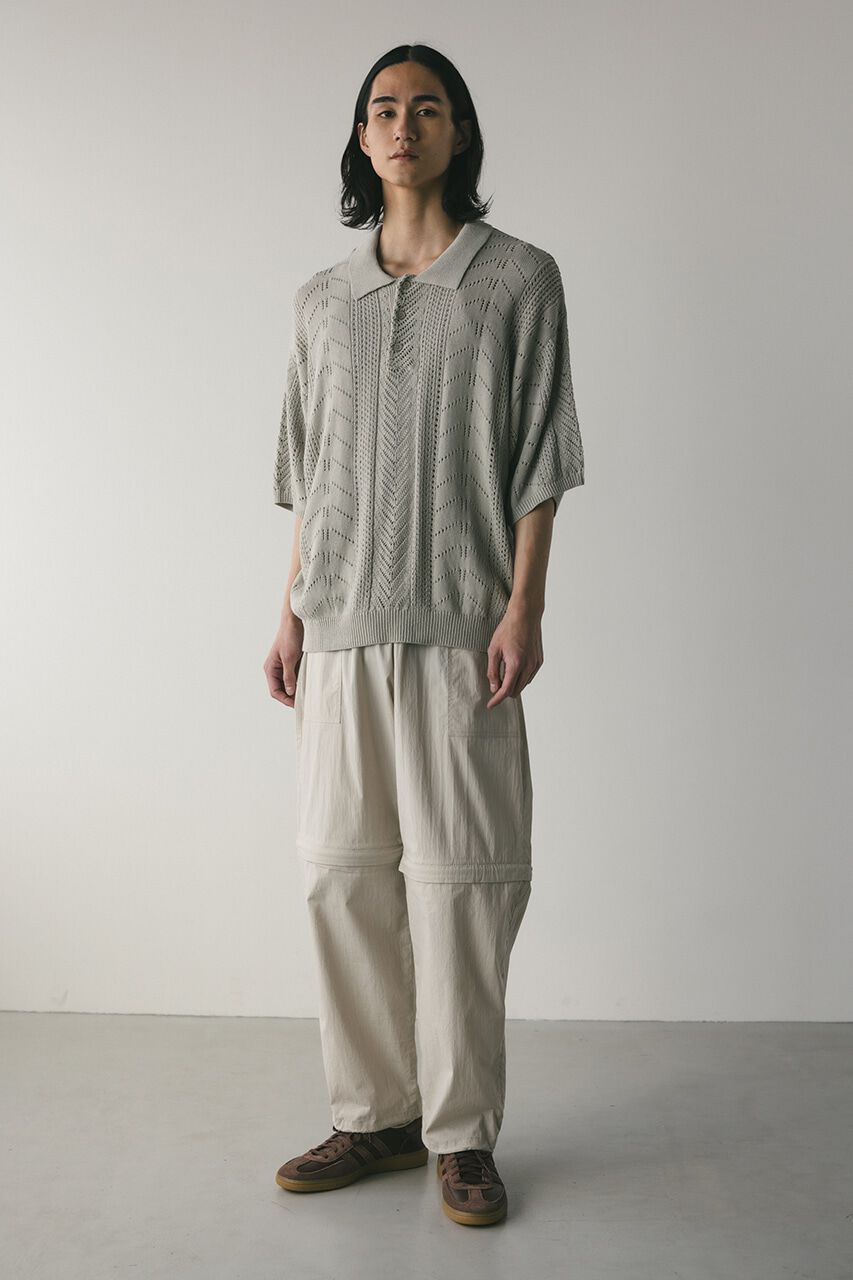 STYLEMIXER「クロシェニットポロ」|ニット・セーター|