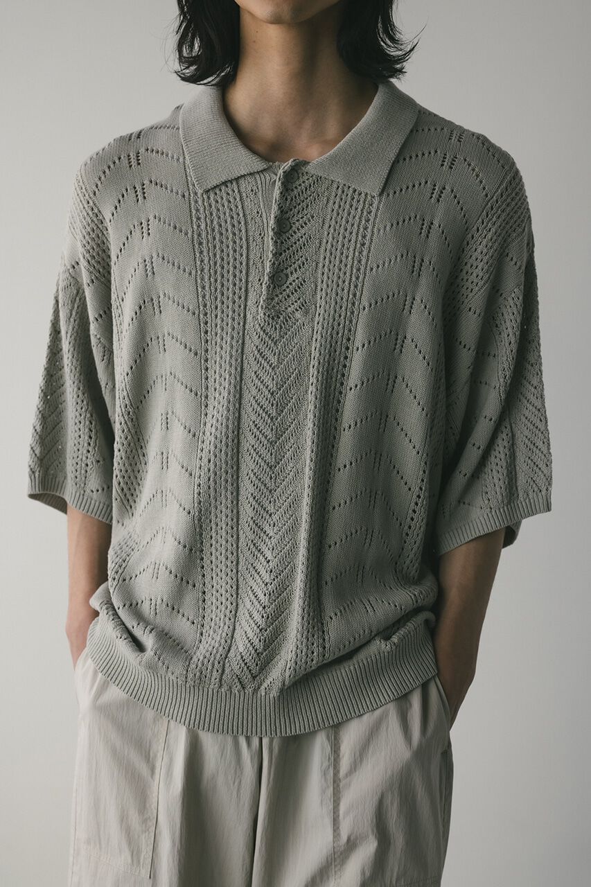 STYLEMIXER「クロシェニットポロ」|ニット・セーター|