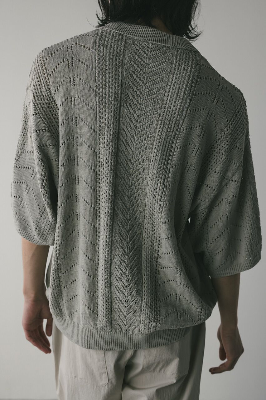 STYLEMIXER「クロシェニットポロ」|ニット・セーター|