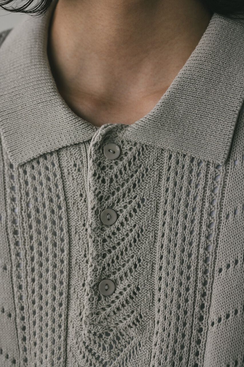 STYLEMIXER「クロシェニットポロ」|ニット・セーター|