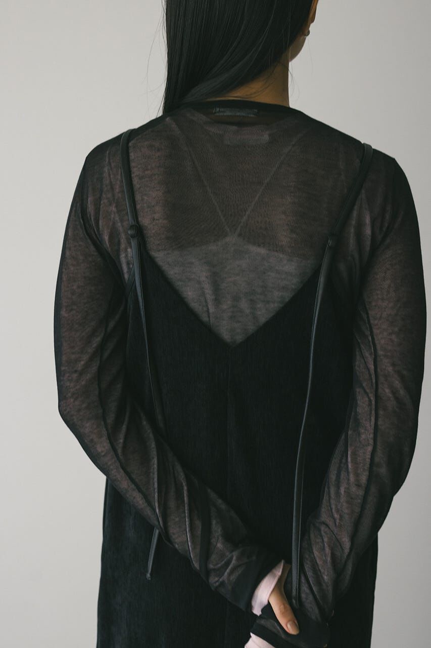 STYLEMIXER「パイピングベロアキャミワンピース」|ワンピース|