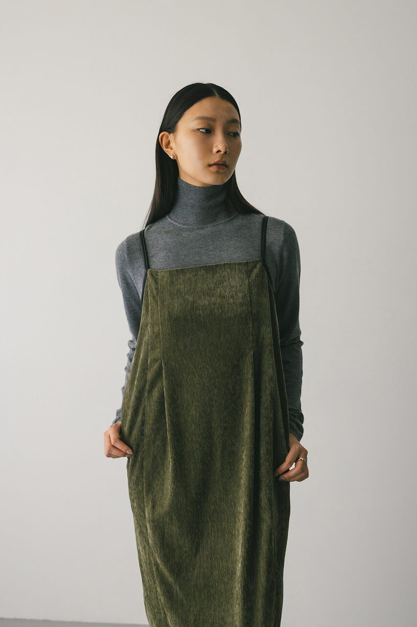 STYLEMIXER「パイピングベロアキャミワンピース」|ワンピース|