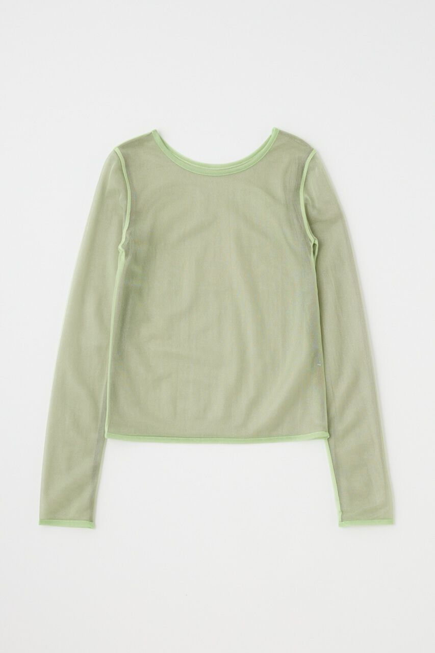 MOUSSY「REVERSIBLE GLITTER SHEER トップス」|Tシャツ・カットソー|