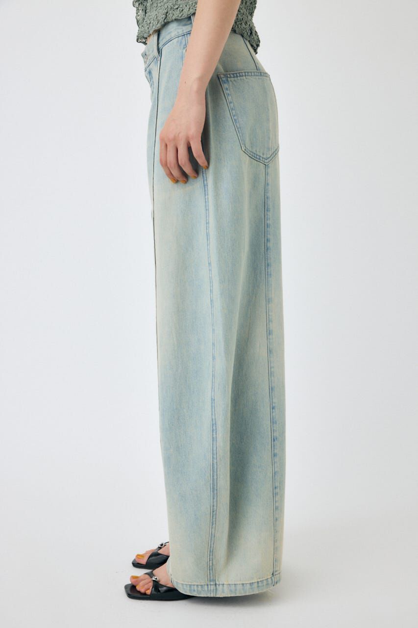 MOUSSY「PIN TUCK COCOON STRAIGHT」|デニム|