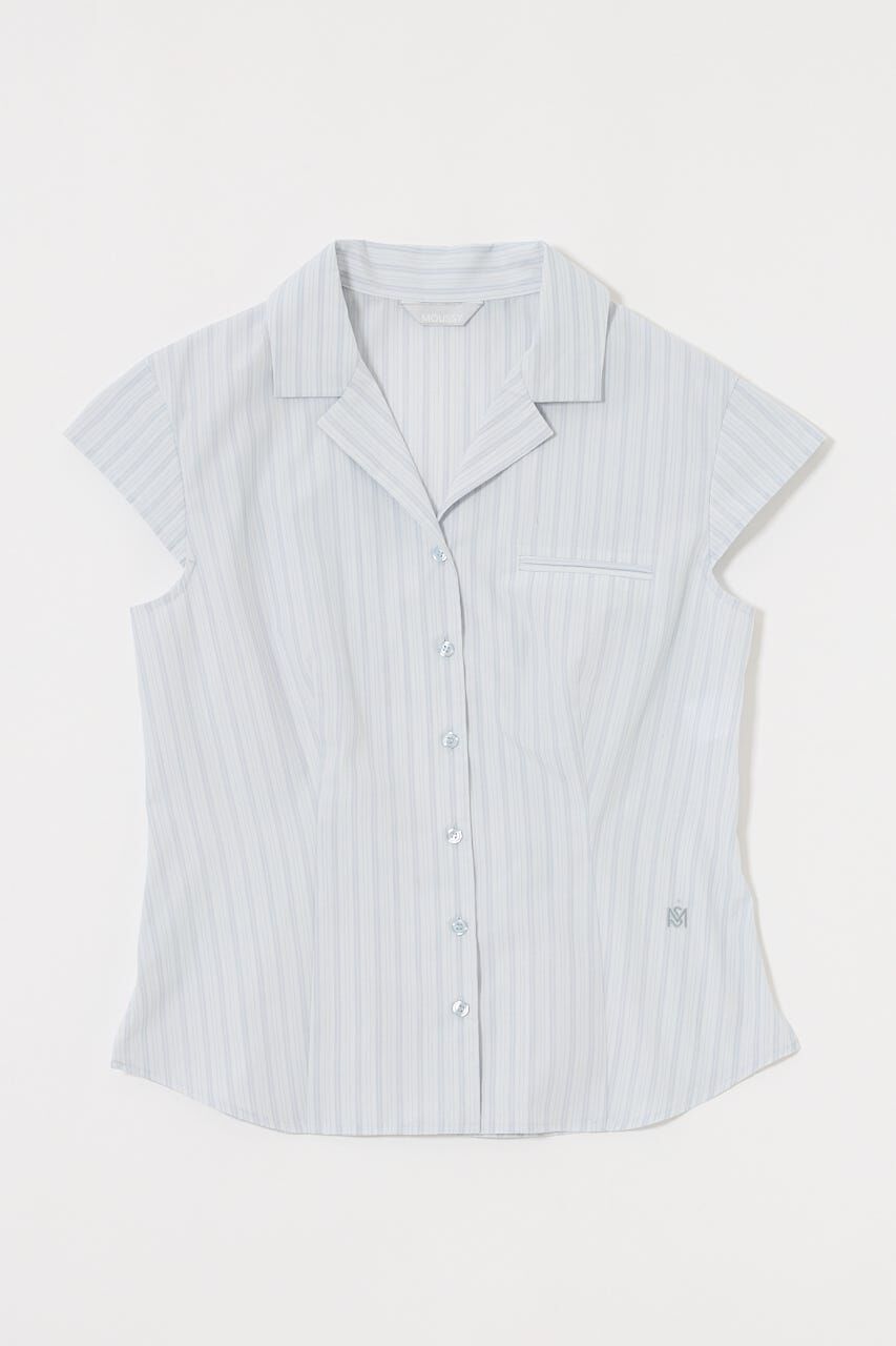 MOUSSY「MICRO SLEEVE SHIRT ブラウス」|シャツ・ブラウス|