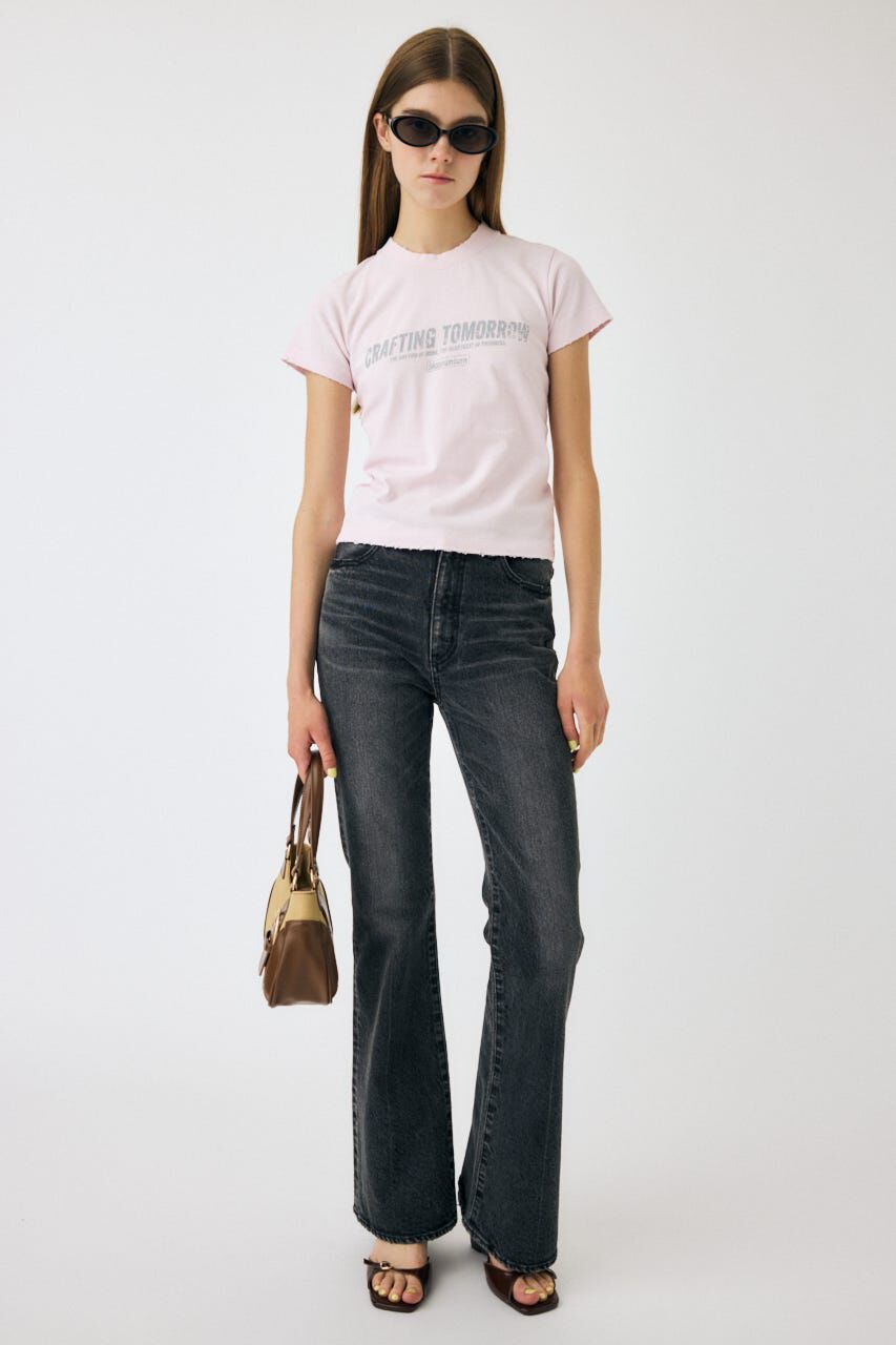 MOUSSY「MVS BLACK FLARE」|デニム|