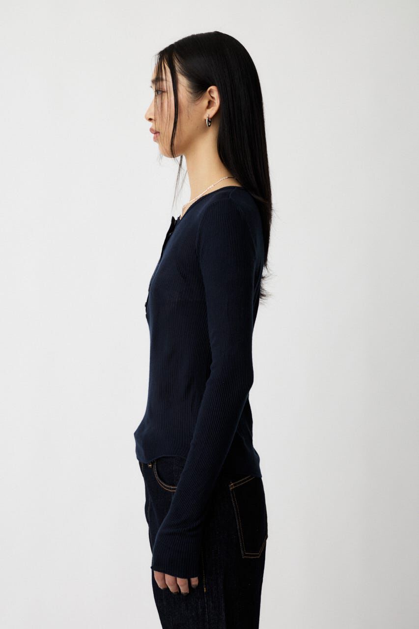 MOUSSY「HENRY NECK LONG SLEEVE Ｔシャツ」|Tシャツ・カットソー|