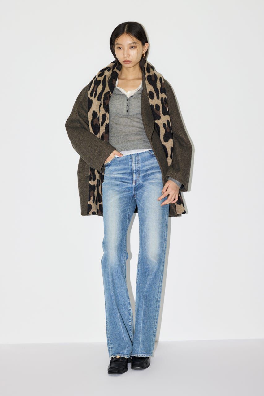 MOUSSY「SHEER HENRY NECK ニットトップス」|ニット・セーター|