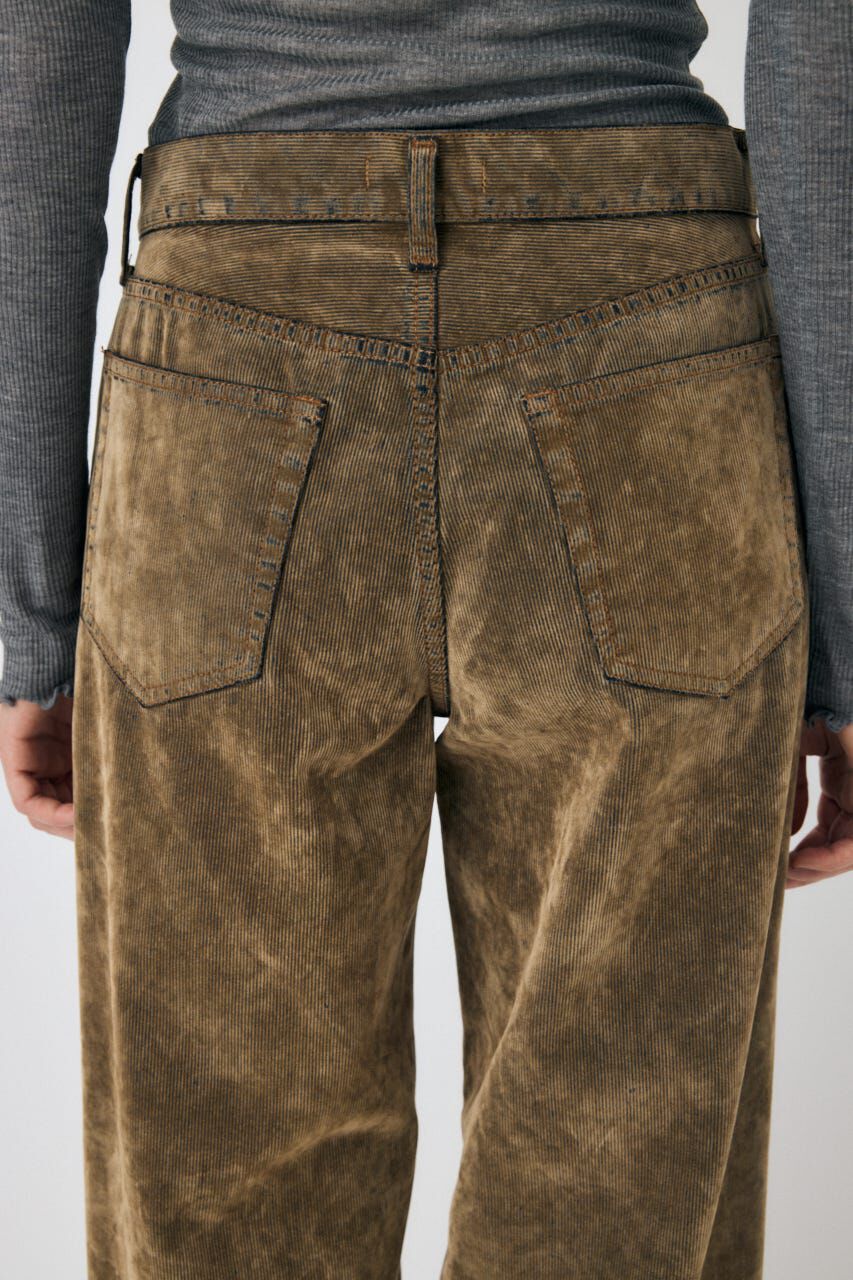 MOUSSY「MIDRISE CORDUROY バギー」|デニム|