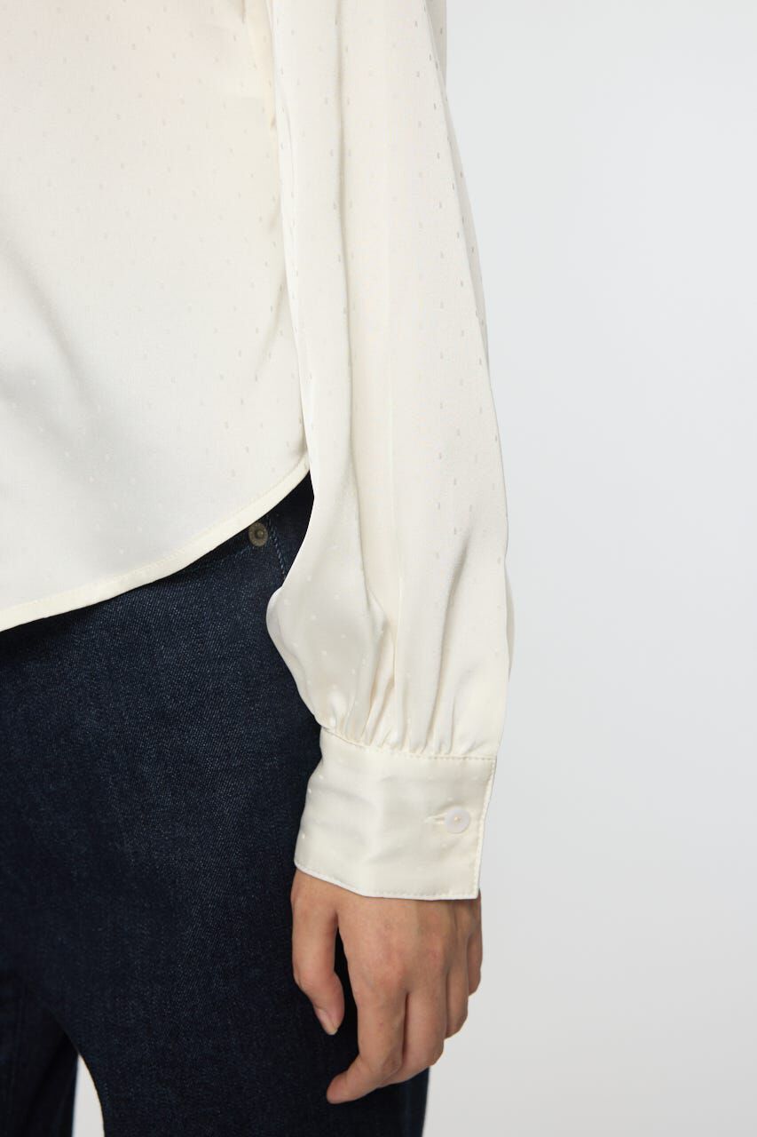 MOUSSY「DRAPE COLLAR ブラウス」|シャツ・ブラウス|