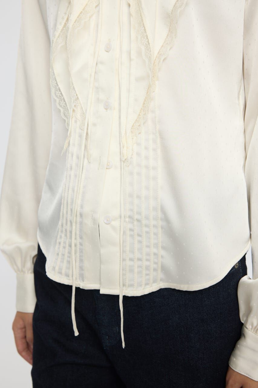 MOUSSY「DRAPE COLLAR ブラウス」|シャツ・ブラウス|