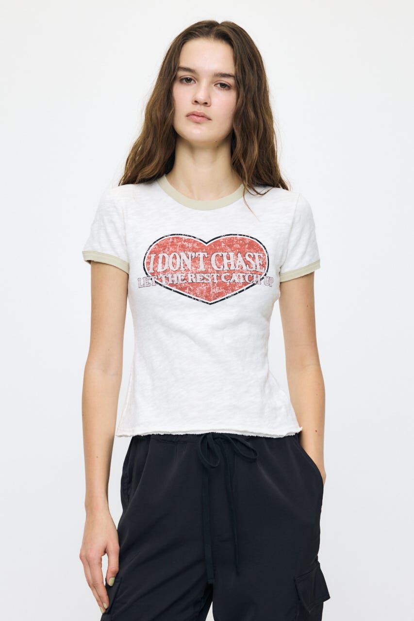 MOUSSY「I DON'T CHASE RINGER Tシャツ」|Tシャツ・カットソー|O/WHT1