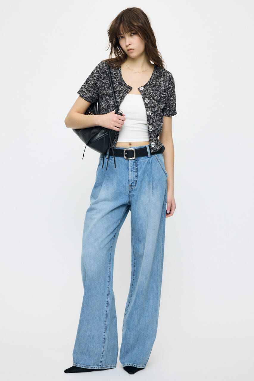 MOUSSY「TWEED CRUSH トップス」|Tシャツ・カットソー|