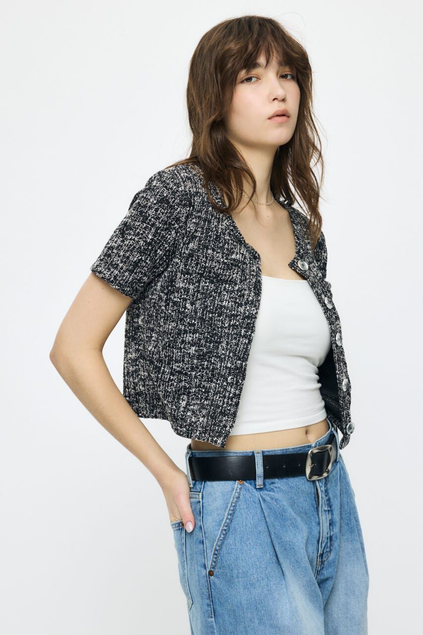 MOUSSY「TWEED CRUSH トップス」|Tシャツ・カットソー|