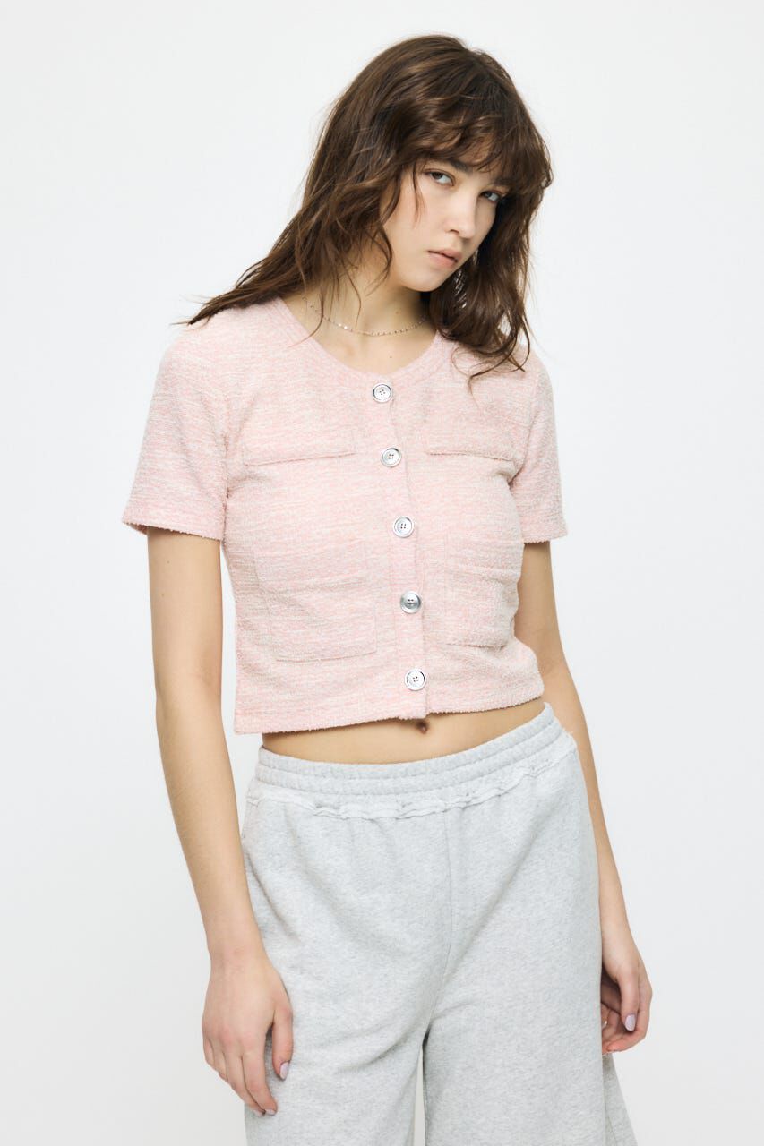 MOUSSY「TWEED CRUSH トップス」|Tシャツ・カットソー|