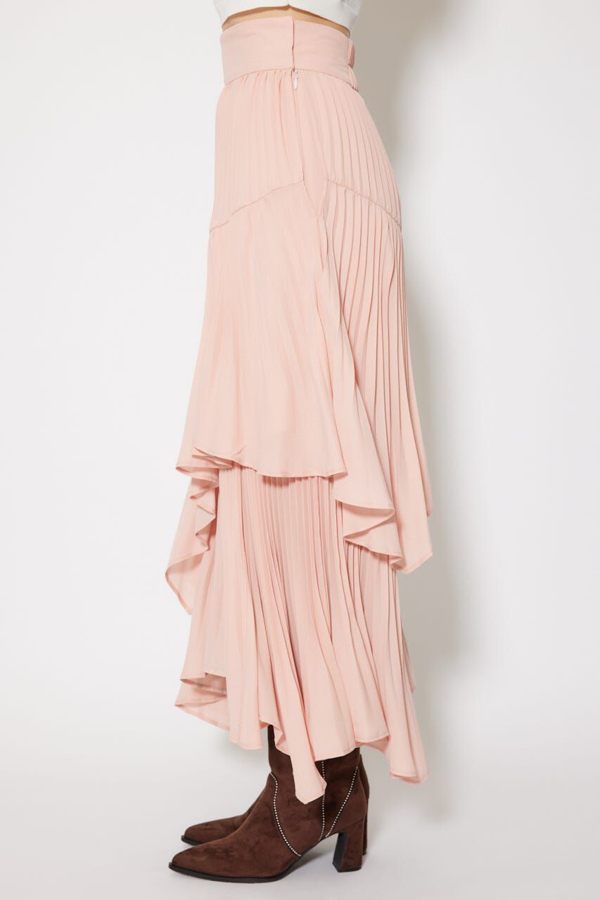 rienda「プリーツティアードマキシスカート」|スカート|