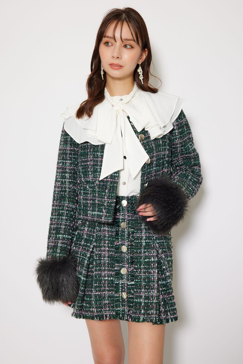 rienda「Aラインツイードスコートショートパンツ」|その他|