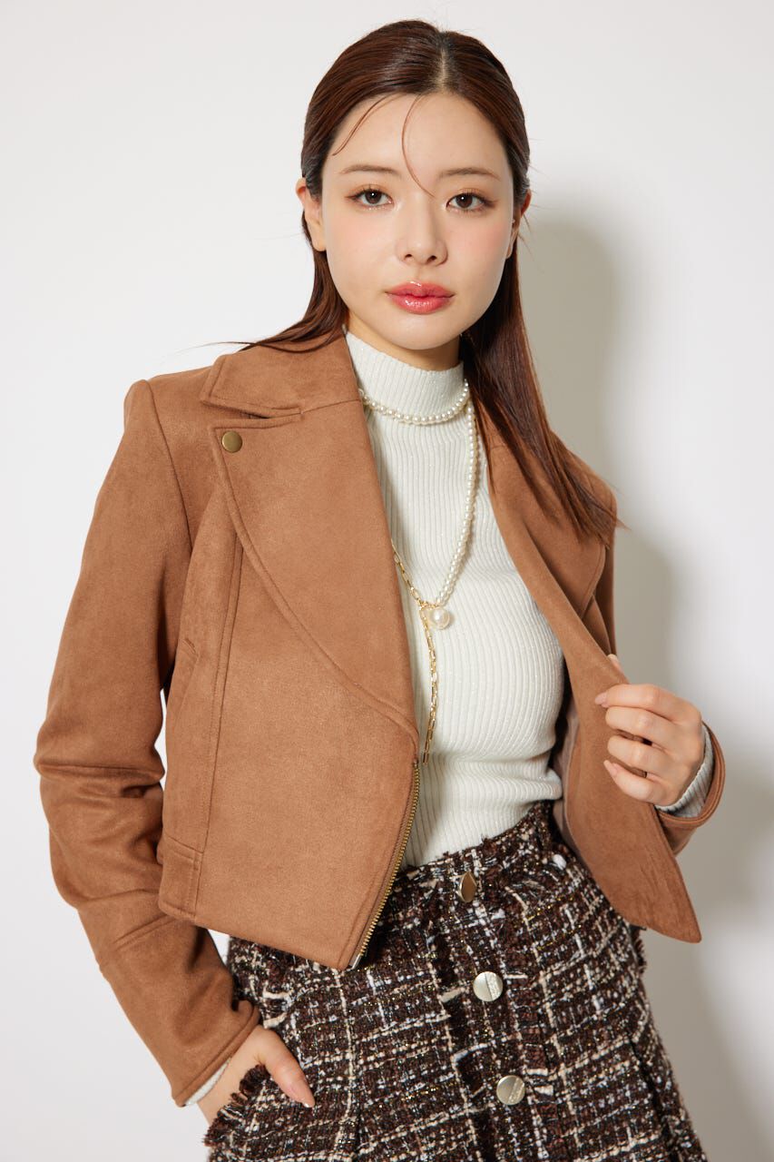 rienda「25AWフェイクスエードライダースジャケット」|その他|