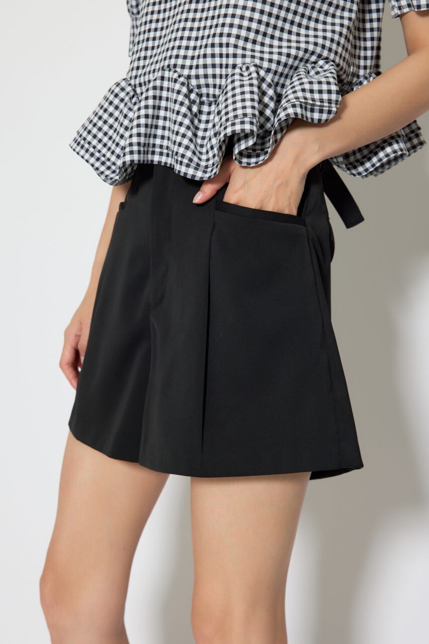 rienda「ベルト付きセンタープレスショートパンツ」|その他|