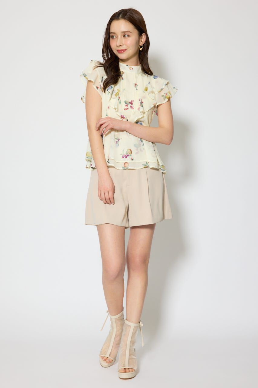 rienda「ベルト付きセンタープレスショートパンツ」|その他|