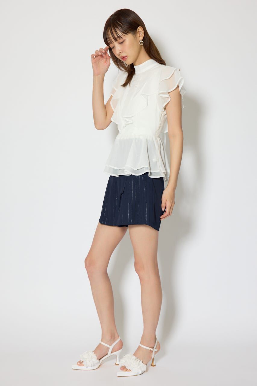 rienda「ベルト付きセンタープレスショートパンツ」|その他|