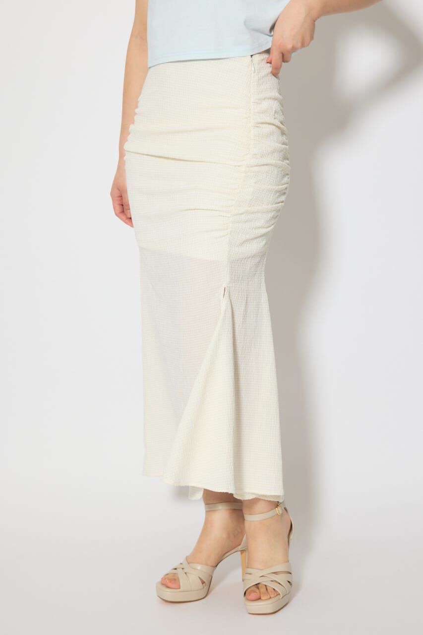 rienda「ギャザーマーメイドジャストウエストスカート」|スカート|