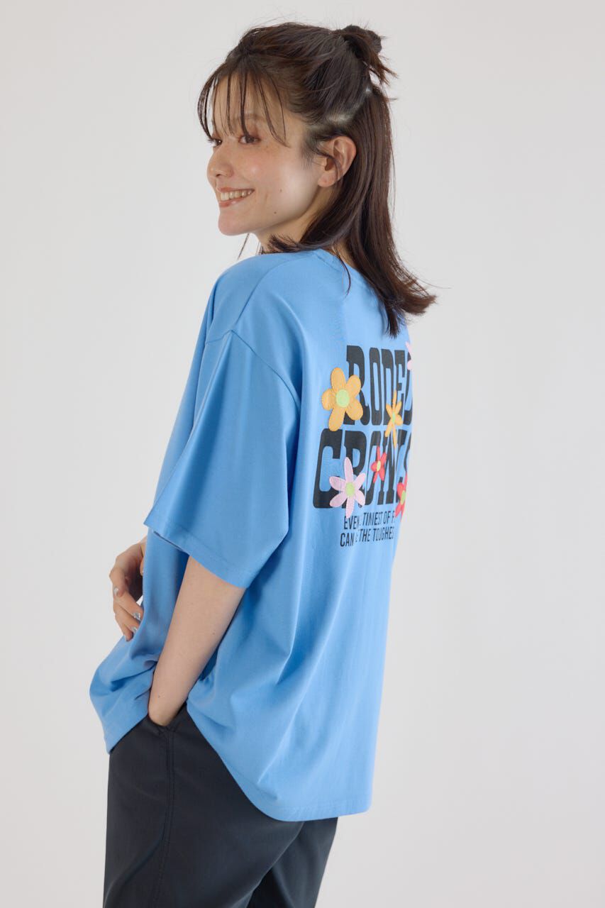 RODEO CROWNS「フラワークロスパッチTシャツ」|Tシャツ・カットソー|