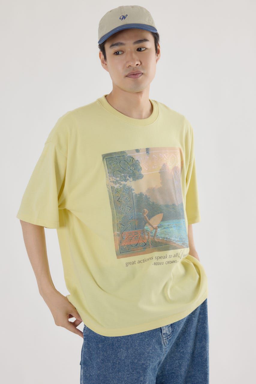 RODEO CROWNS「フォトグラフィックTシャツ」|Tシャツ・カットソー|L/YEL1