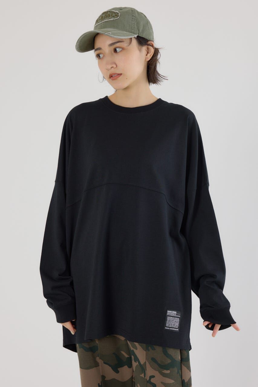 RODEO CROWNS「SHARE ビッグフットボール L/S Tシャツ」|Tシャツ・カットソー|BLK