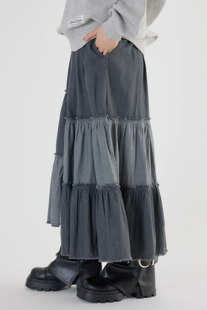 RODEO CROWNS「アシメティアードデニムスカート」|スカート|