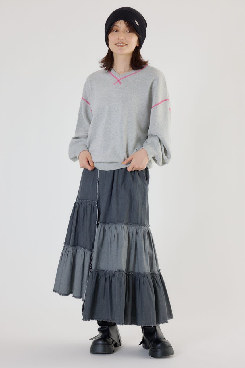 RODEO CROWNS「アシメティアードデニムスカート」|スカート|