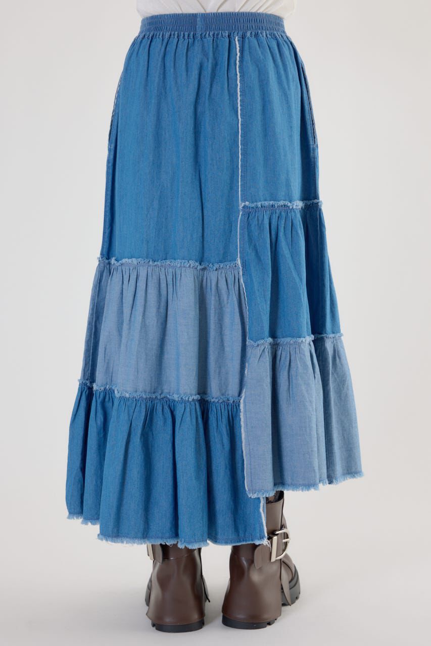 RODEO CROWNS「アシメティアードデニムスカート」|スカート|