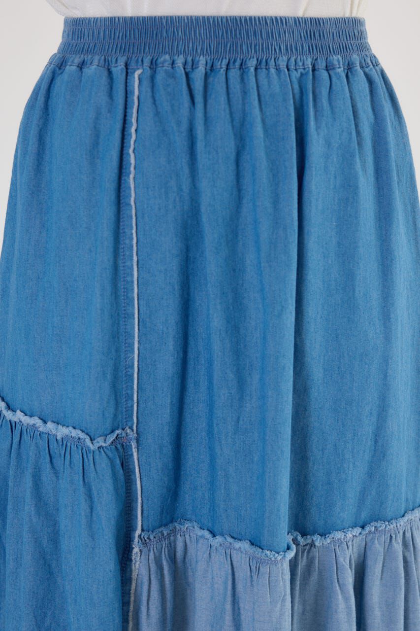 RODEO CROWNS「アシメティアードデニムスカート」|スカート|