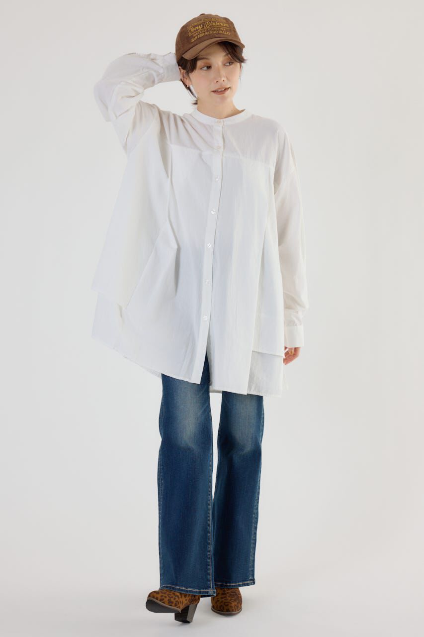 RODEO CROWNS「サイドティアードシャツチュニック」|ワンピース|